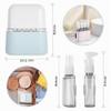 Juego de 8 Botellas de Viaje de Silicona, 4en1 Botella