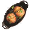 Lodge Heat Enhanced and Seasoned Cast Iron Oval Mini Server,