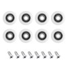 Leliafleury 8 Sets Shower Door Wheels 25mm Shower Door Rollers