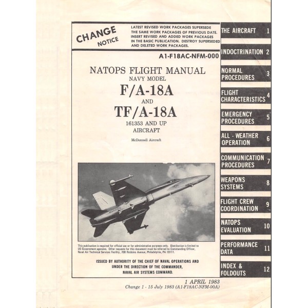 370 Page 1983 F-18 F-18A TF-18A Hornet A1-F18AC-NFM-0