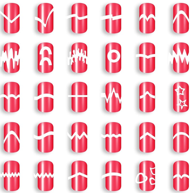 Onwon 1275 Pieces 49 Patterns Designs Nail Art Stencils French