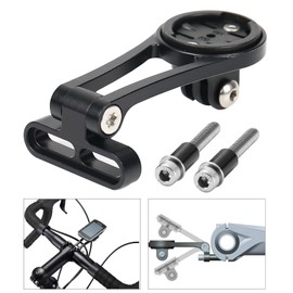 Adjustable Bike Mount, Bicycle Computer Mount for G-a-r-m-i-n, Bicycle Stopwatch Adjustable Bicycle Computer Stand (Black)