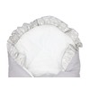 TupTam Baby Swaddle Blanket Padded Wrap with Deco Bow, Gray,