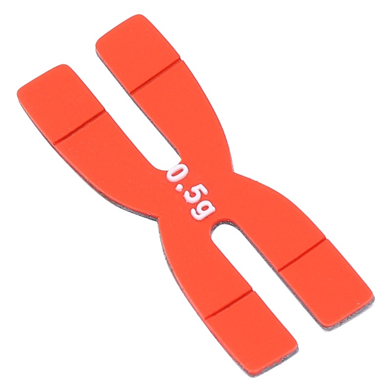 POWERTI 5pcs 0.5g Tennis Badminton Racket Weight Balance Strips Silicone