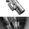 2PCS Exhaust Clamps 4 Inch Butt Joint Exhaust Pipe Muffler