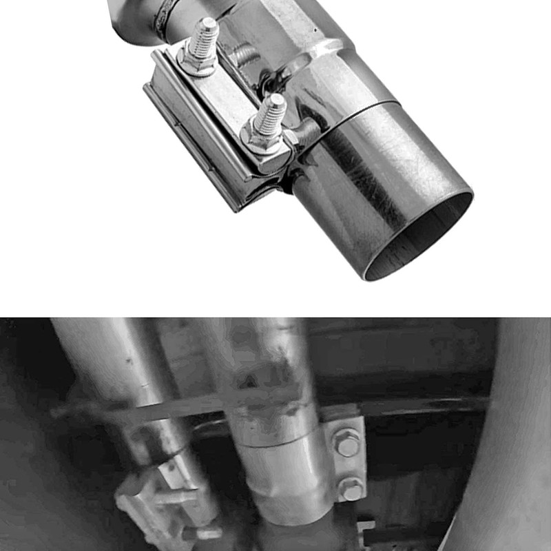 2PCS Exhaust Clamps 4 Inch Butt Joint Exhaust Pipe Muffler