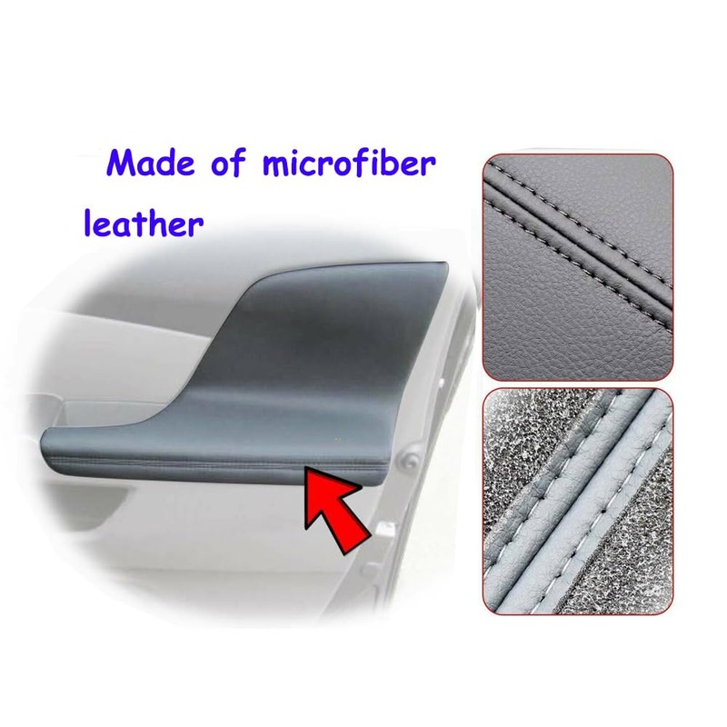 BuliBoao Door Panel Armrest Cover Replacement Gray Compatible with Honda