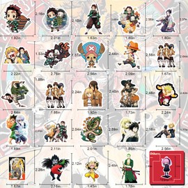 Arme Anime Stickers Mixed Pack,300Pcs Mixed with Classic Anime Theme Sticker Pack,Vinyl Waterproof Stickers and Decals for Bottles, Laptops, Skateboards and Notebooks, Stickers for Adults&Kids&Teens