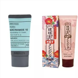 Firstpick cc크림 나이아신아마이드 홍조 커버 피부결 씨씨 크림 + 핫 클렌징폼 CC Cream Niacinamide Redness Cover Skin Texture CC Cream + Hot Cleansing Foam