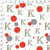 GRAPHICS & MORE Letter K Floral Monogram Initial Gift Wrap
