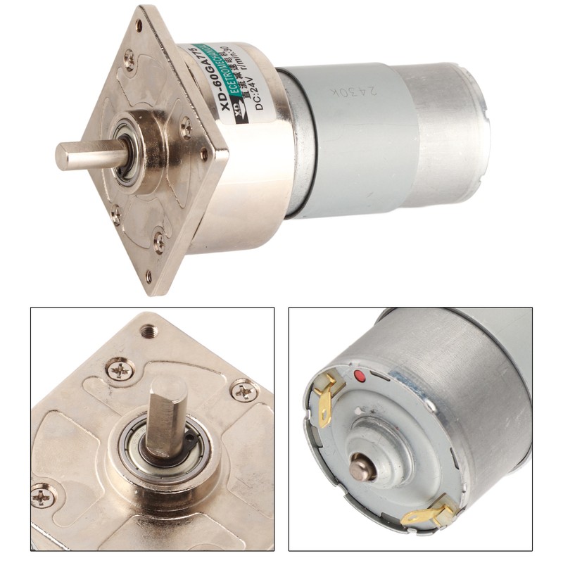35W Micro DC Metal Gear Motor Speed Adjustable CW/CCW (24V