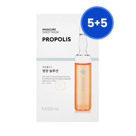 MISSHA [Missha] (5+5) Mascure Nutrition Solution Sheet Mask [Propolis] 10 Sheets Set