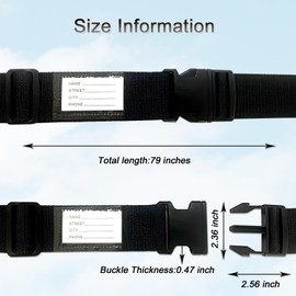 DAITET Luggage Packing Straps Set & Luggage Locks & PU Luggage Tags,Travelers Packing Accessories for a Bag Suitcase Belts Adjustable Packing Straps