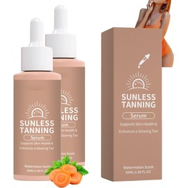 Tanning Drops to Drink for Face & Body - Natural Sunless Tanning Drops with Enhancing Your Natural Skin Tone, for All Skin Types (2 Pcs)