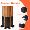 Cokritsm 4PCS Adjustable Deck Post Anchor Base Brackets Fit 1.5x1.5,2x2,2x4,4x4