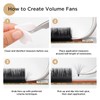 LASHVIEW 1S Fast Fan Silk Individual Eyelash Extensions 0.07mm Thickness