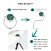 GCFTIFF 2pcs Foldable Purse Hook for Table & Desk,Portable Bag