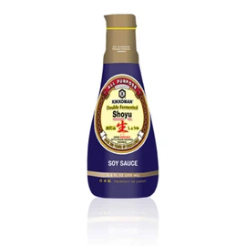 Kikkoman Double Fermented Soy Sauce, Brown, 6.8 Fl Oz