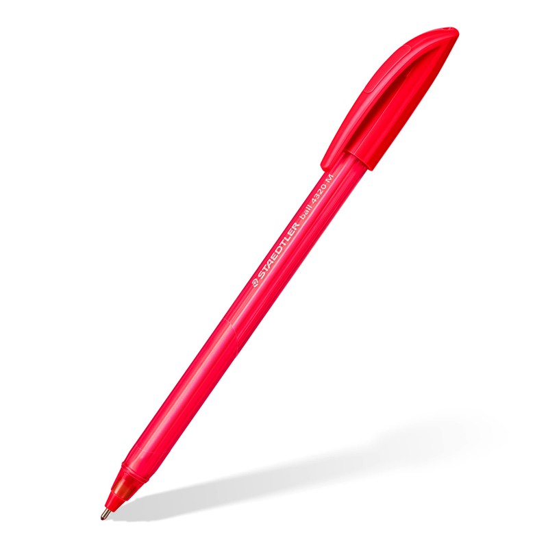STAEDTLER 4320 M-2 Stick Rainbow Ballpoint Pen - Red (Box