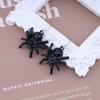 Yheakne Punk Onyx Spider Earrings Black Spider Hook Earrings Boho