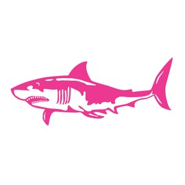 Great White Shark Pink Decal Scuba Diver Diving Dive Car Decal Sticker for Truck Car SUV Laptop