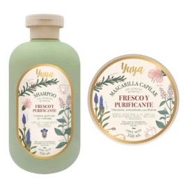 Kit Shampoo Y Mascarilla Fresco Y Purificante Yuya 2 Pzs
