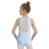 Phineein - Maillot de gimnasia para niñas, espalda de malla,