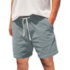 JEMLDL Corduroy Shorts for Men Elastic Waist Drawstring Lightweight Summer