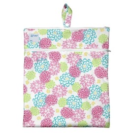 iplay Wet and Dry Travel Bag Swim Diaper Incontinence Zippered No Leak 2 Pockets iplay - White Zinna