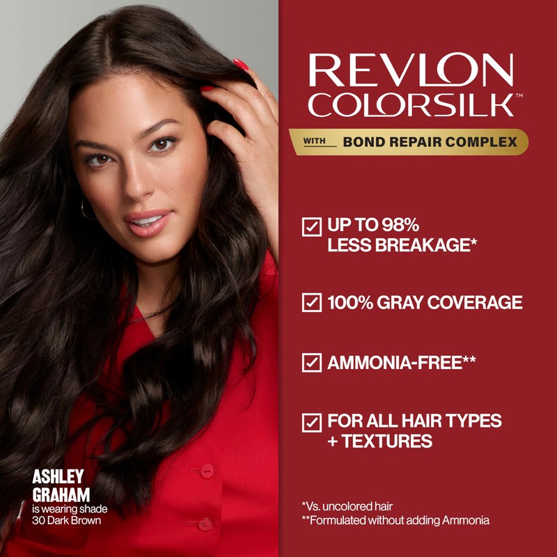 Revlon ColorSilk with Bond Repair Complex, Blonde Permanent Hair Color,