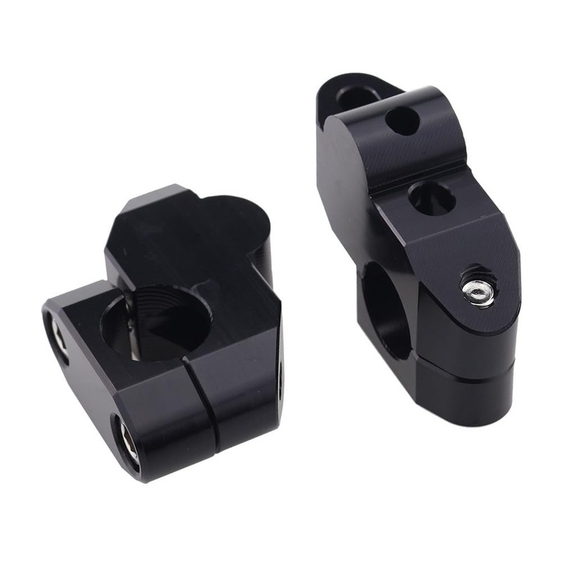 LKCCTK Motorcycle Handlebar Risers Handlebar Risers Handlepost 1 Set Black
