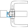 Gedotec Angle Strike Plate Stainless Steel Lug Strike Plate for