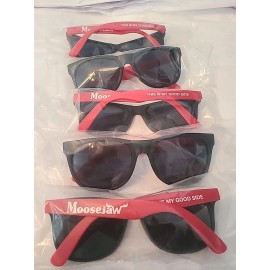 Moosejaw Lot of 100 Sunglasses Black and Red