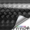 Industrial Utility Diamond Metallic Plate Chrome Finish Wrap Vinyl Underlayer
