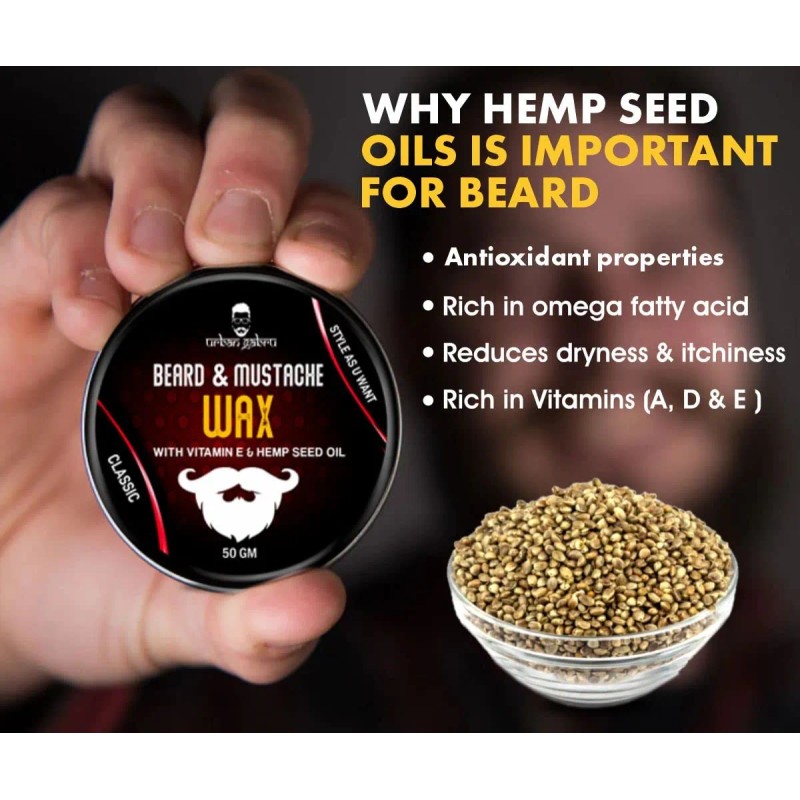 Barba De Urbangabru, Cera De Bigote Para Hombres - Strong