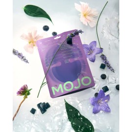 MOJO Brain Boost Gummies | Energy, Focus & Clarity Supplement | Blueberry Lavender Vegan Nootropic Blend