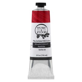 Tusc & Pine Artist Oil Paint - Alizarin Crimson Pastiche, 150 ml, Non-Yellowing, Rich & Creamy Consistency, Max Pigment Load, Small Batch Milled Oil Paints Made in the USA for Professional Artists