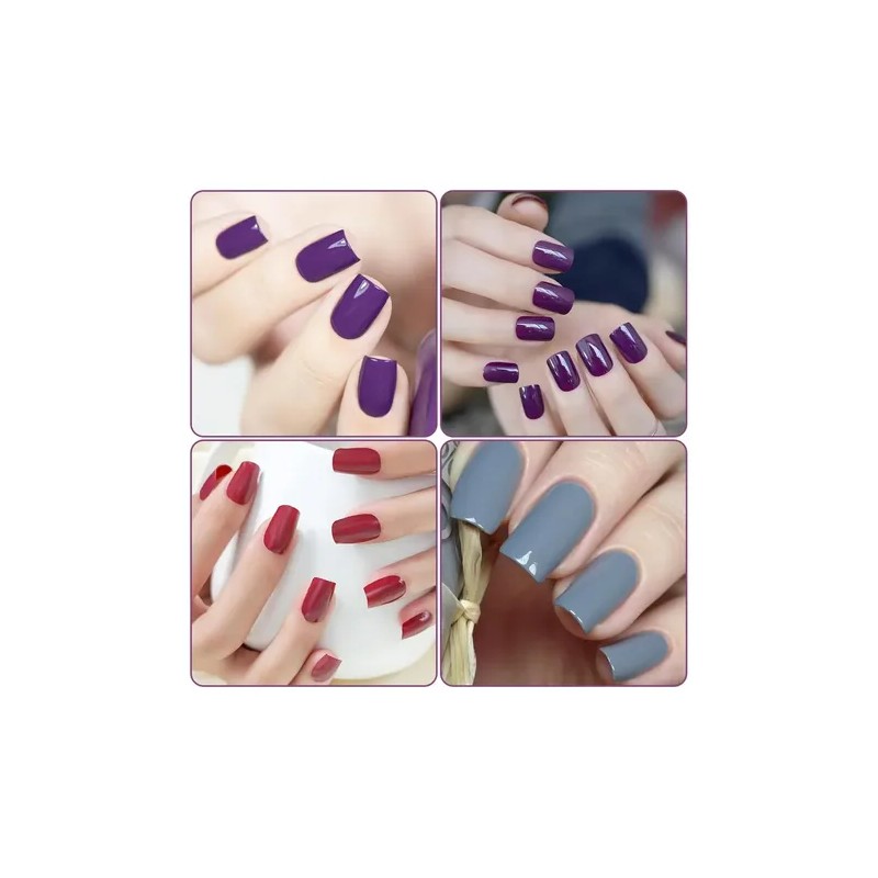 Hojas Pegatinas Uñas Gel Envoltura Completa Pegatizas 3 Pcs