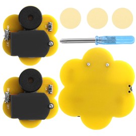 3pcs Prank Cricket Noise Maker, Flower Shaped Hidden Annoying Beeping Device with 16 Sounds for Office Home School Car & Party Gag Gifts (Yellow)