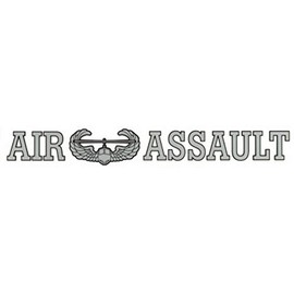 AIR ASSAULT 15" inch Window Strip ARMY Outside Decal