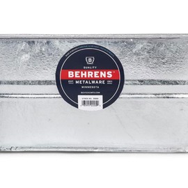Behrens 0-OV Hot Dipped Galvanized Steel Oval PlanterTub, 5-1/2-Gallon, Silver