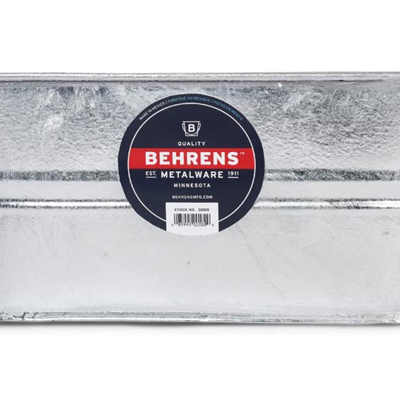 Behrens 0-OV Hot Dipped Galvanized Steel Oval PlanterTub, 5-1/2-Gallon, Silver