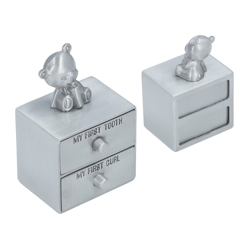 Tooth Fairy Keepsake Box Alloy Structure Soft Inner Wall Bear