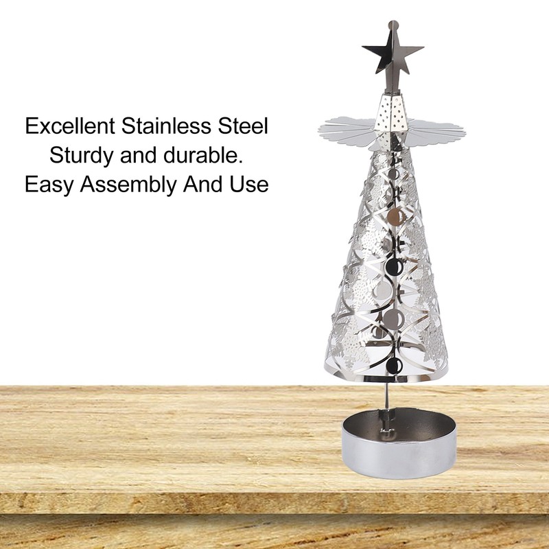 Spinning Candle Holder Rotating Candlestick Set for Romantic Wedding Christmas