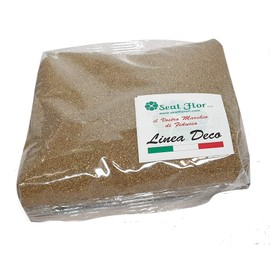 Seat Flor SRL® Coloured Sand for Vase Decoration 0.5 mm Bag of 1 kg Approx. (25 Colours Available) (Gold)