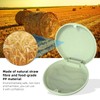 Ralegy Retainer Case, Slim Aligner Case, Natural wheat straw material