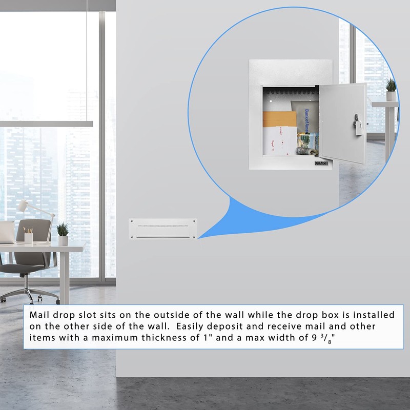 Durabox Through-The-Wall Drop Box Deposit Safe 17 x 13 x