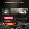 DERMOKA LED Side Marker Lights Front Rear Bumper Parking Signal