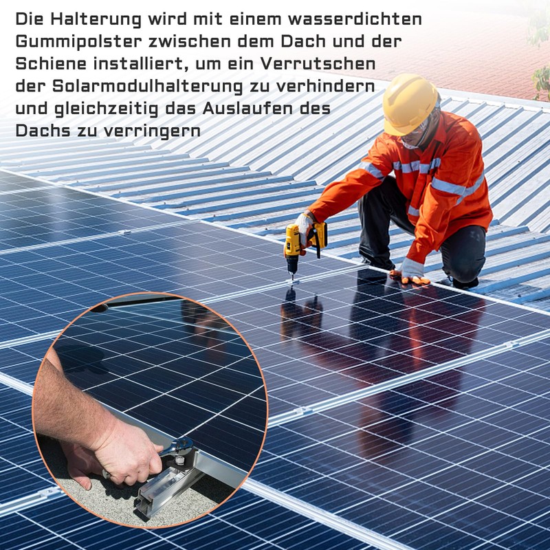 FungLam Mounting Solar Panel 30 mm, Solar Panel Bracket Flat