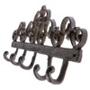 Homescapes Wall Mounted Coat Rack with Ornate Swirl Design and